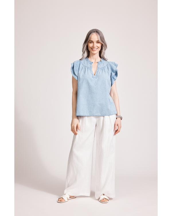 EB&IVE MELENIA FRILL TOP