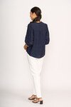 OH THREE CHECK LACE BLOUSE