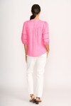 OH THREE CHECK LACE BLOUSE