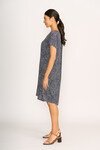 FOIL SWING BACK DRESS