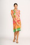FOIL SWING BACK DRESS