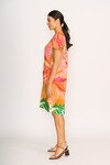 FOIL SWING BACK DRESS