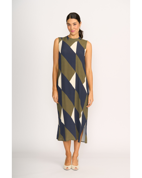 FOIL SIDE SPLIT DRESS
