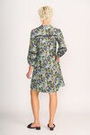 FOIL PINTUCK LACE DRESS