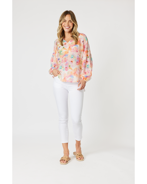 GORDON SMITH SPRING FLORAL TOP