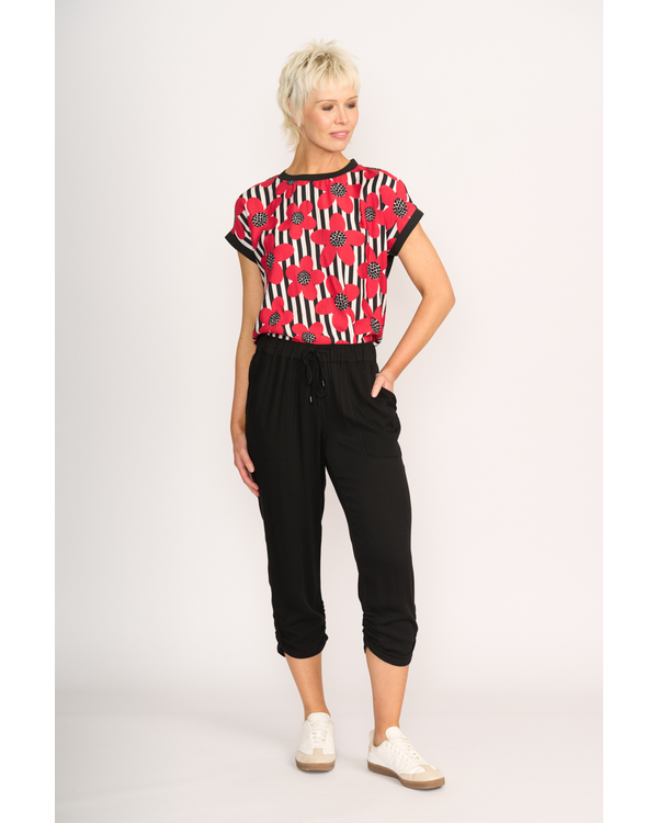 MEMO DRAPED CUFF DETAIL PANT