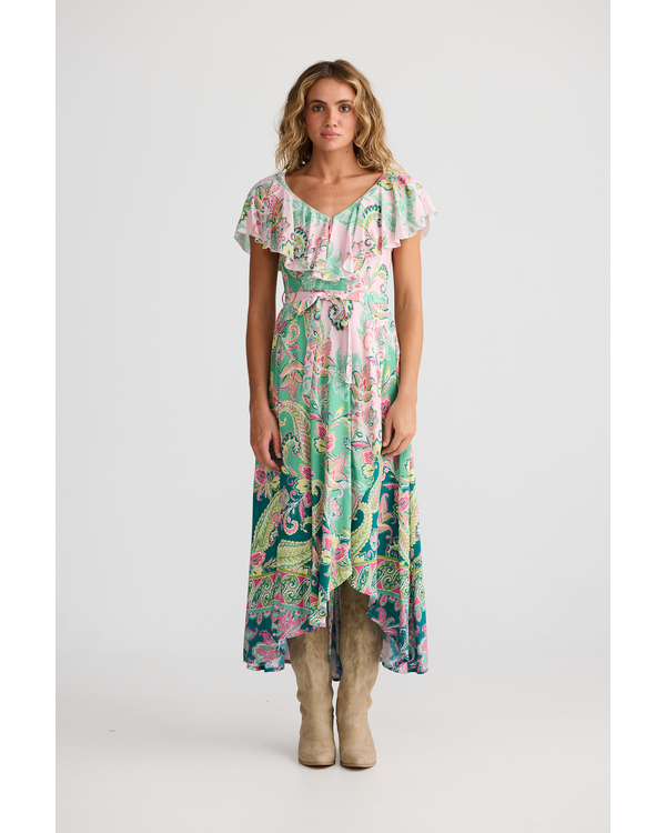 TALISMAN ROSA FRILL DRESS