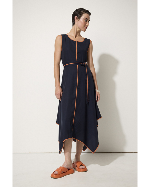 MARCO POLO WATERFALL TRIM DRESS