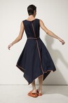 MARCO POLO WATERFALL TRIM DRESS