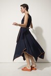 MARCO POLO WATERFALL TRIM DRESS