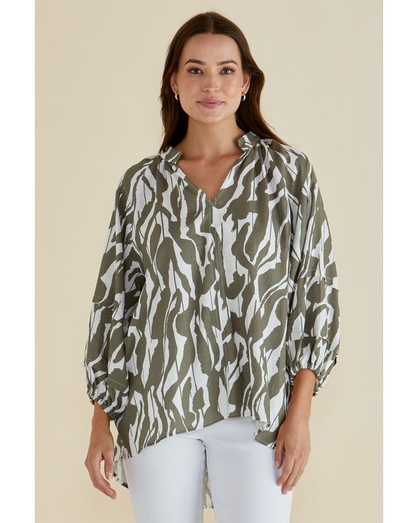 BETTY BASICS GRAZIA BLOUSE