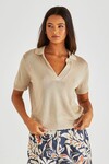 SASS ABBIE KNIT  POLO