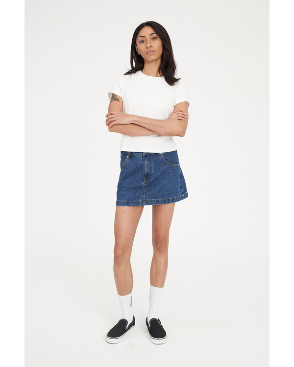 HUFFER DENIM MINI SKIRT