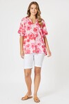 THREADZ PINK POPPIES TOP