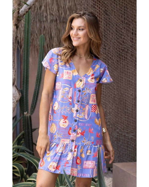 GO GIRL CAP SLEEVE DRESS