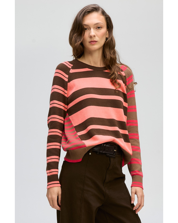 LD&CO CRAZY STRIPE CREW