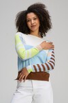 ZAKET & PLOVER COLOUR BLOCK JUMPER