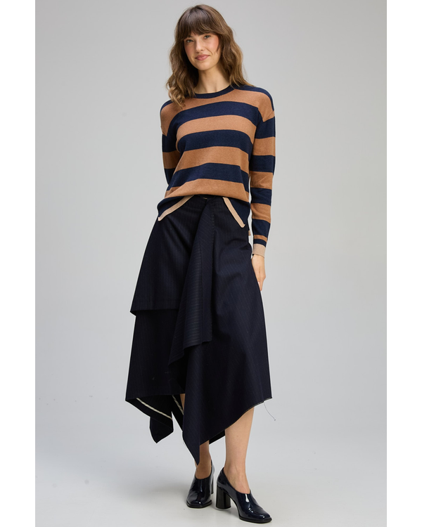 ZAKET & PLOVER STRIPE CLASH JUMPER
