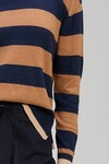 ZAKET & PLOVER STRIPE CLASH JUMPER