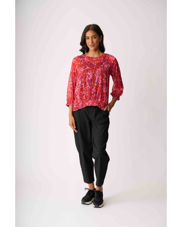 MEMO SHIRRED DETAIL TOP