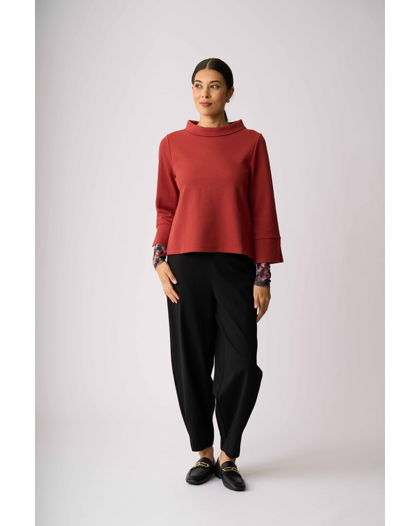 FOIL BOAT NECK JUMPER