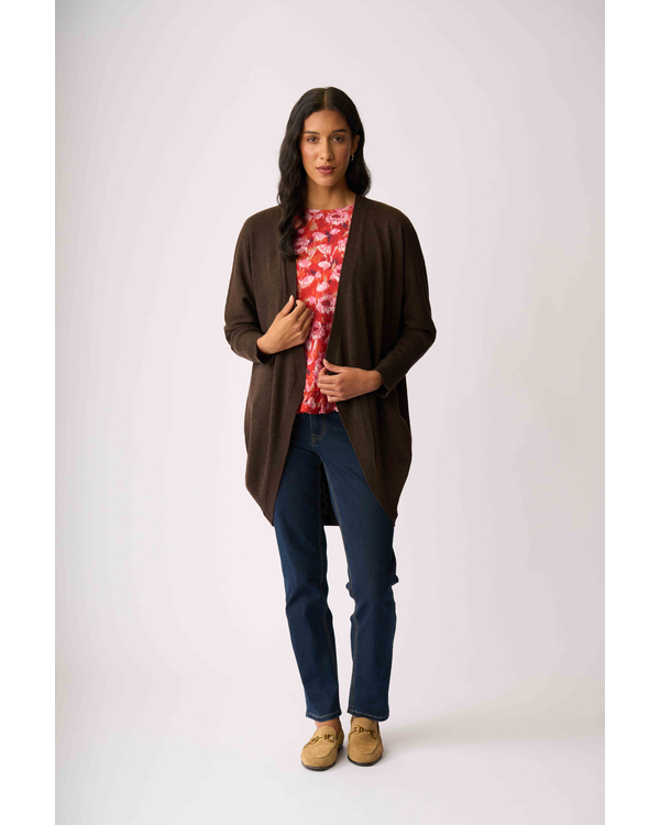 FOIL OPEN FRONT CARDI