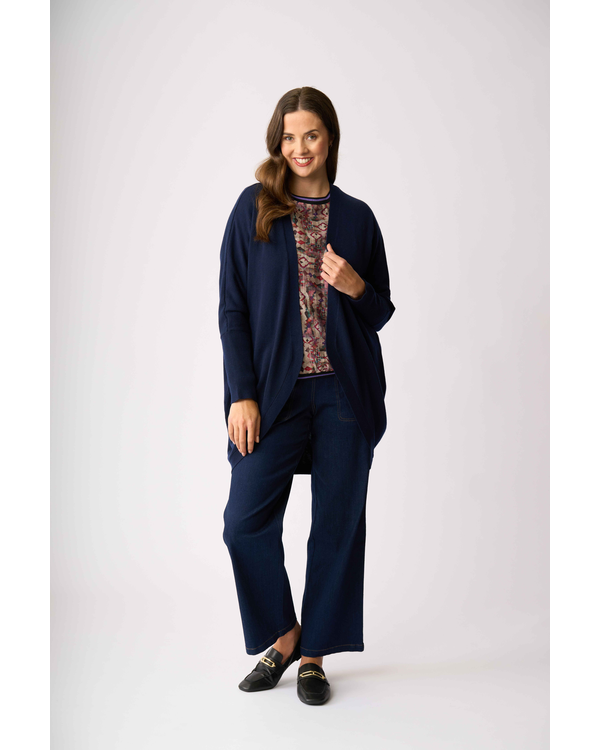 FOIL OPEN FRONT CARDI