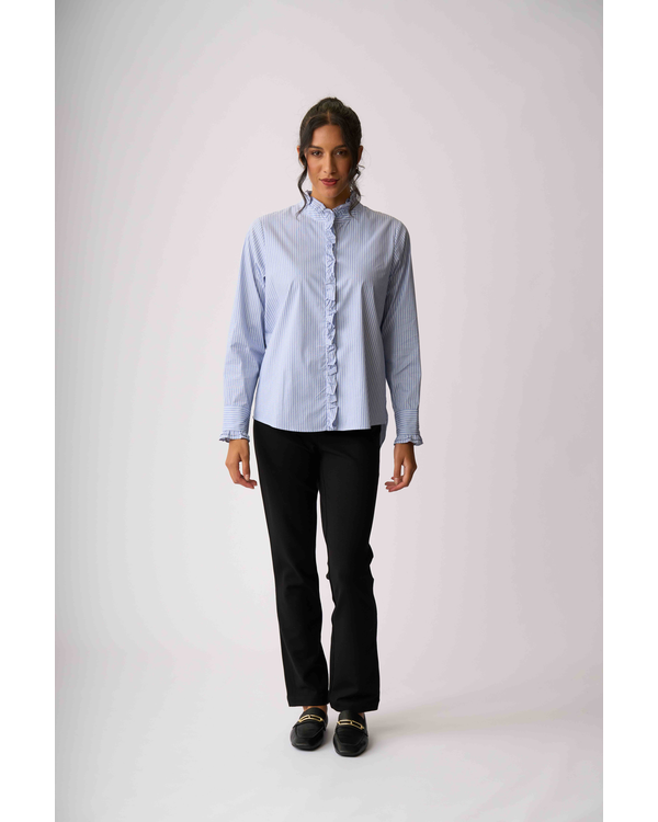 OH THREE DOUBLE RUFFLE SHIRT