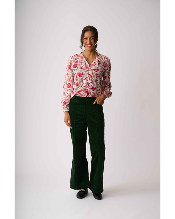 MEMO RUFFLE LACE BLOUSE