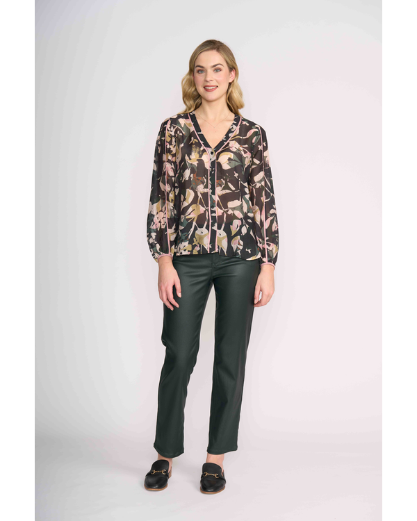 FOIL PIPELINE BLOUSE