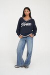 HUFFER VARSITY OVERSIZED KNIT