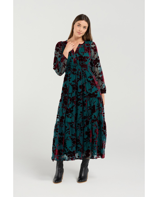 BLACKSTONE MIKAYLA BURNOUT DRESS