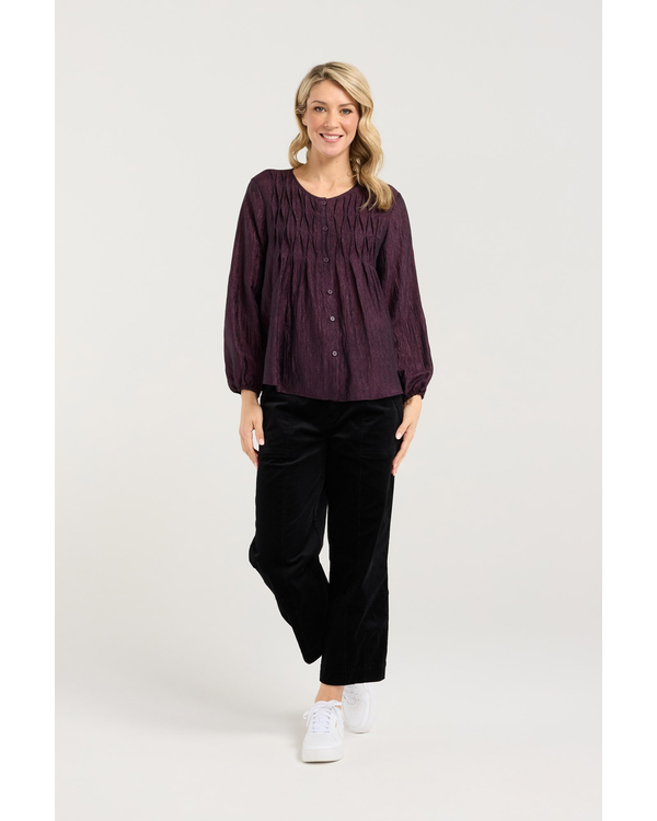 BLACKSTONE LEAH ZIG ZAG TOP