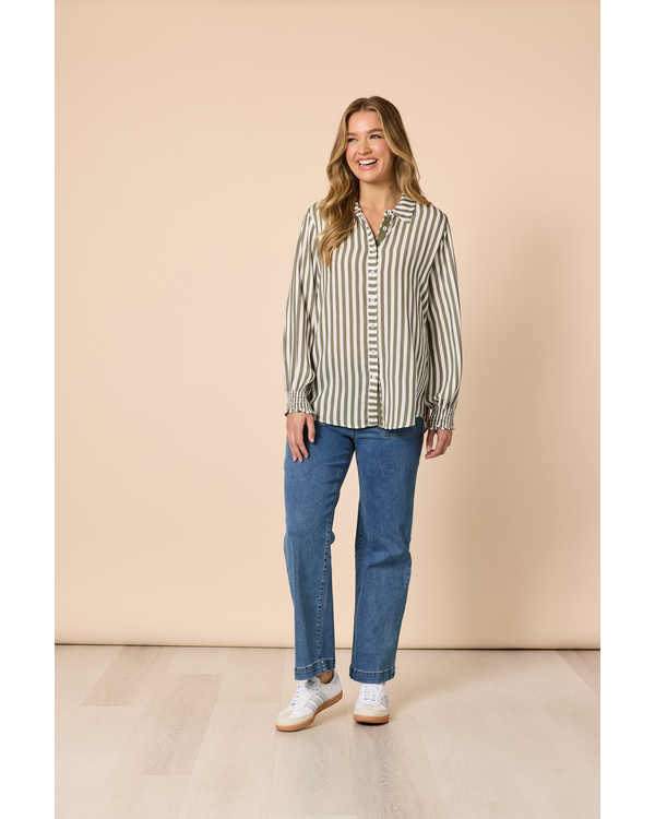 THREADZ AMOUR STRIPEDescription SHIRT