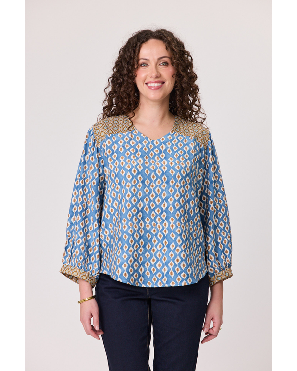 CLASSIFIED ALBI CONTRAST BLOUSE