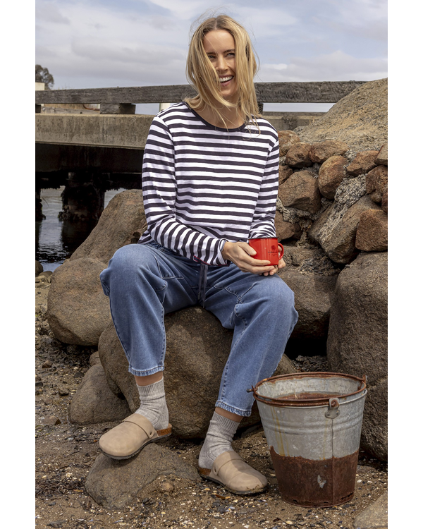 ELM RIVERA LONG SLV TOP