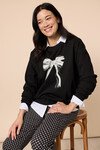 GORDON SMITH PRETTY BOW SWEATSHIRT