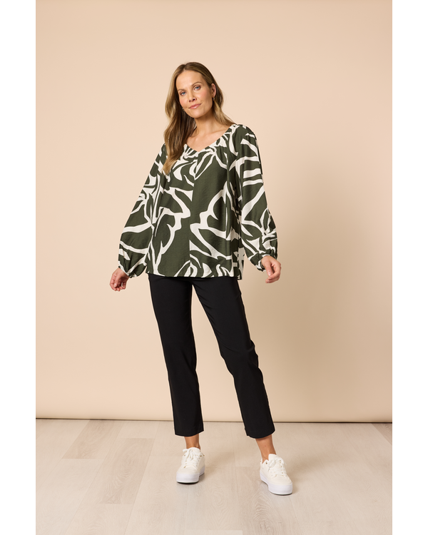 CLARITY LYON PRINT TOP