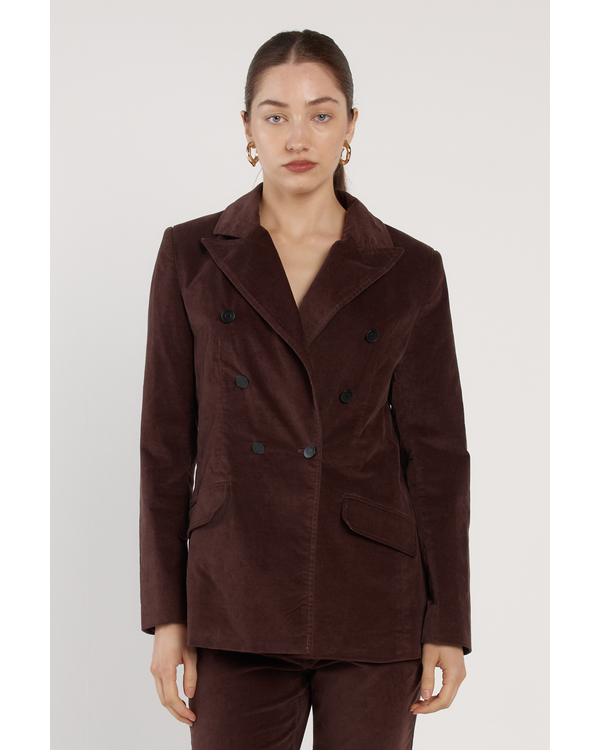 FATE+BECKER RHEA VELVET BLAZER