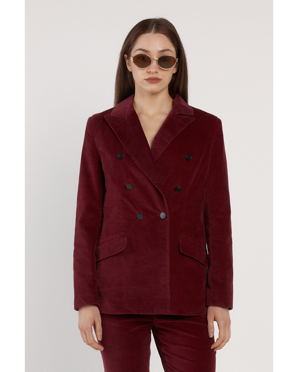 FATE+BECKER RHEA VELVET BLAZER