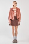 SASS SARA SUEDE BOMBER JACKET