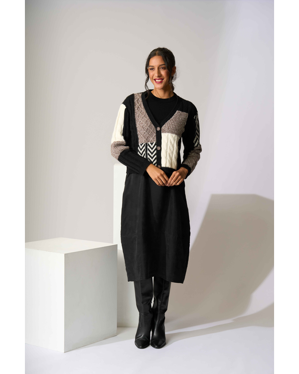 FOIL COSY CABLE CARDI