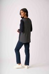 FOIL BACK PLACKET SWING JUMPER