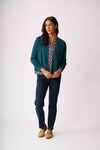 FOIL HIGH TIED CARDIGAN