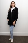 WHITE ON BLACK OVERSIZE JKT