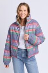 ELM CORD CHECK JACKET