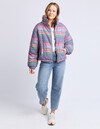 ELM CORD CHECK JACKET