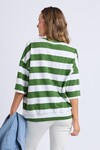 ELM MAZIE BLOCK STRIPE SWEAT