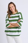 ELM MAZIE BLOCK STRIPE SWEAT