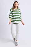 ELM MAZIE BLOCK STRIPE SWEAT